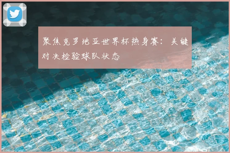 聚焦克罗地亚世界杯热身赛:关键对决检验球队状态